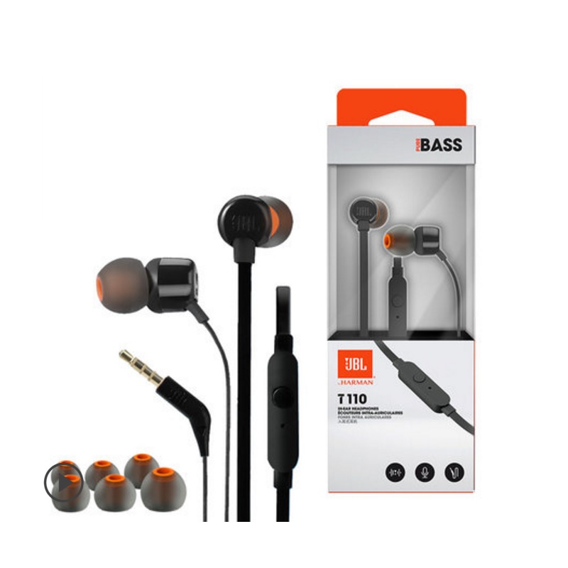 JBL T110 In-Ear Stereo Kopfhörer 3,5mm, Schwarz – Der  Sportnahrungsdiscounter