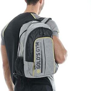 GGBAG127 Golds Gym Rucksack Schwarz u. Grau – Bild 4