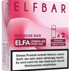 Elfbar ELFA Pods Red Rose Bar/Strawberry Raspberry Cherry Ice 20mg 2 Stk