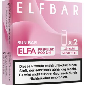 Elfbar ELFA Pods "Sun Bar"/Pink Lemonade 20mg 2 Stk.