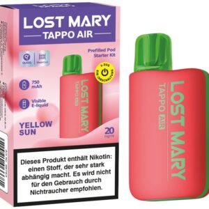 LOST MARY TAPPO AIR Starter Kit | Red (Inkl. 1 Pod Watermelon) 20 mg/ml