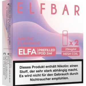 ELFBAR ELFA Pods Arctic Flamingo/Peach Ice 20mg 2 Stk.