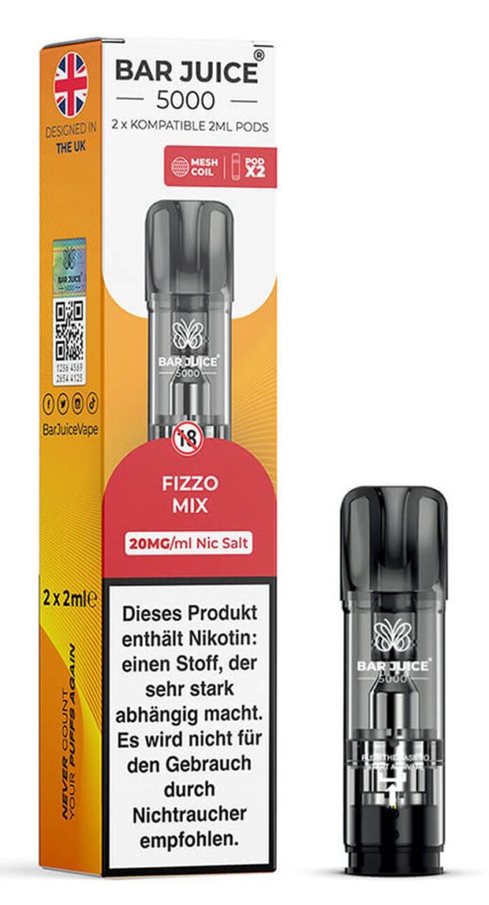 Bar Juice 5000 Fizzo Mix/Cola Mix  2ml/20mg/2er Paket – Bild 2