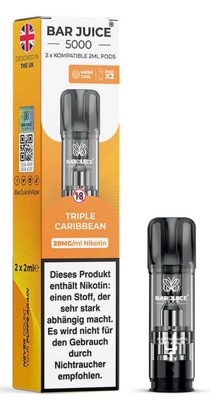Bar Juice 5000 Triple Caribbean/Triple Mango  2ml/20mg/2er Paket – Bild 2