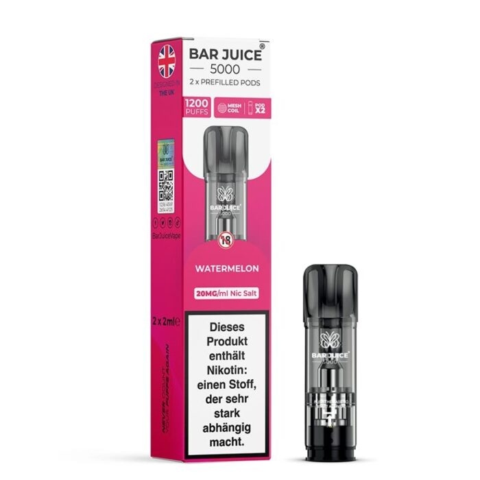 Bar Juice 5000 Pods Pinky Lush/Watermelon 2ml/20mg/2er Paket – Bild 2