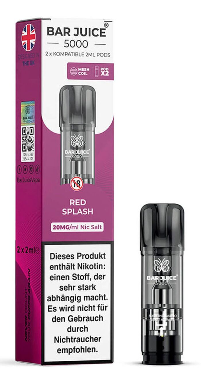Bar Juice 5000 Red Splash/Cherry Cola 2ml/20mg/2er Paket – Bild 2