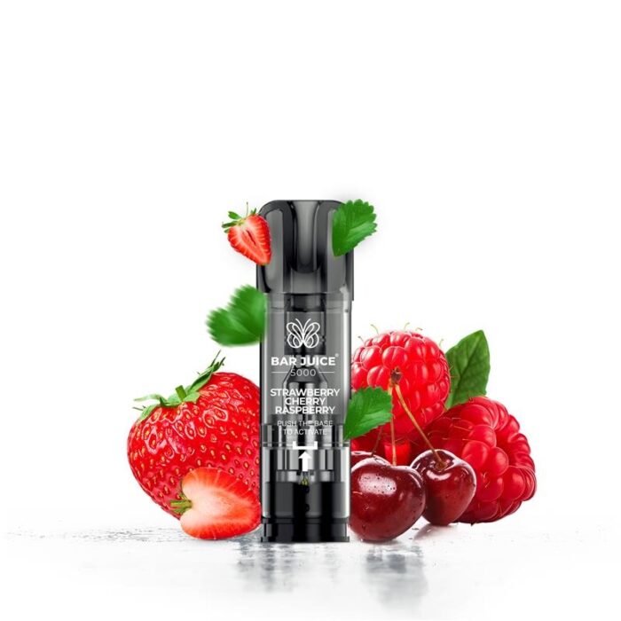 Bar Juice 5000 Pods Red Fusion/Strawberry Cherry Raspberry 2ml/20mg/2er Paket