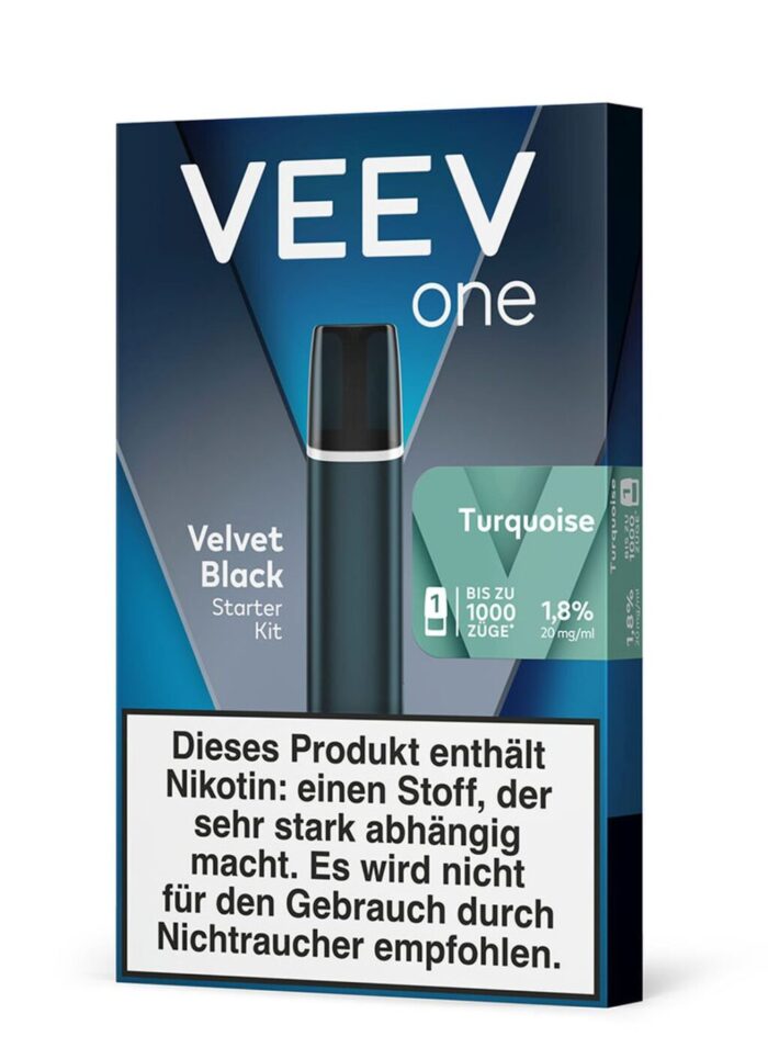 E-Zigarette VEEV ONE Starter Kit + 1 Pod Turquoise/Blue Mint