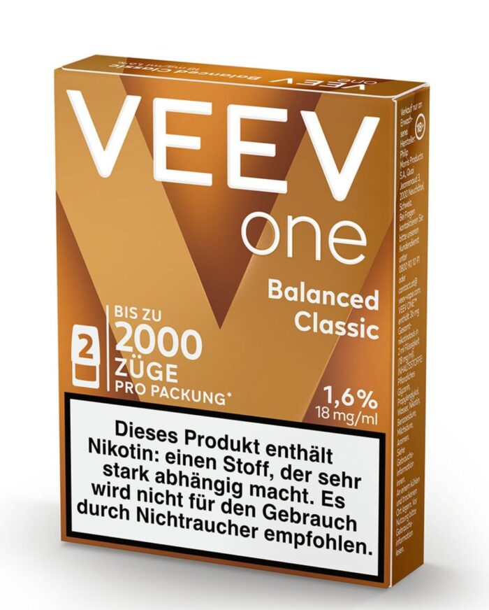 VEEV ONE Pods 2er Balanced Classic/Balanced Tobacco 18mg/ml
