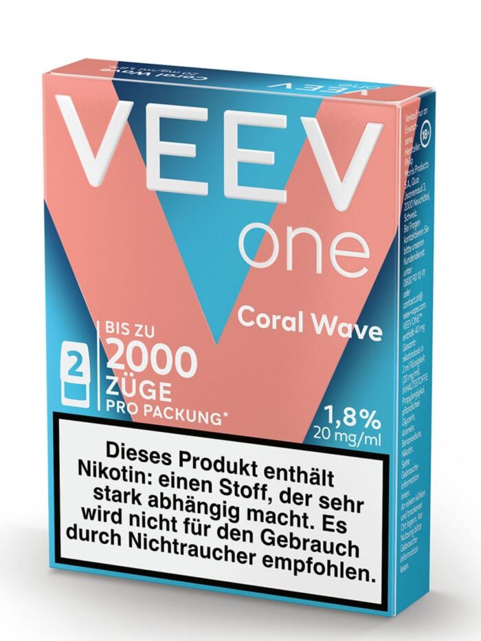 VEEV ONE Pods 2er Coral Wave/Watermelon 20mg/ml