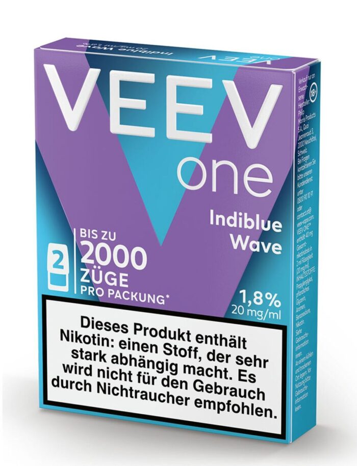 VEEV ONE Pods 2er Indiblue Wave/Blueberry 20mg/ml