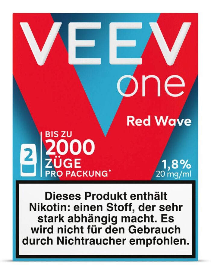 VEEV ONE Pods 2er Red Wave/Strawberry 20mg/ml