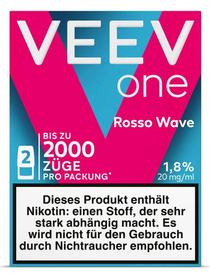 VEEV ONE Pods 2er Rosso Wave/Cherry 20mg/ml